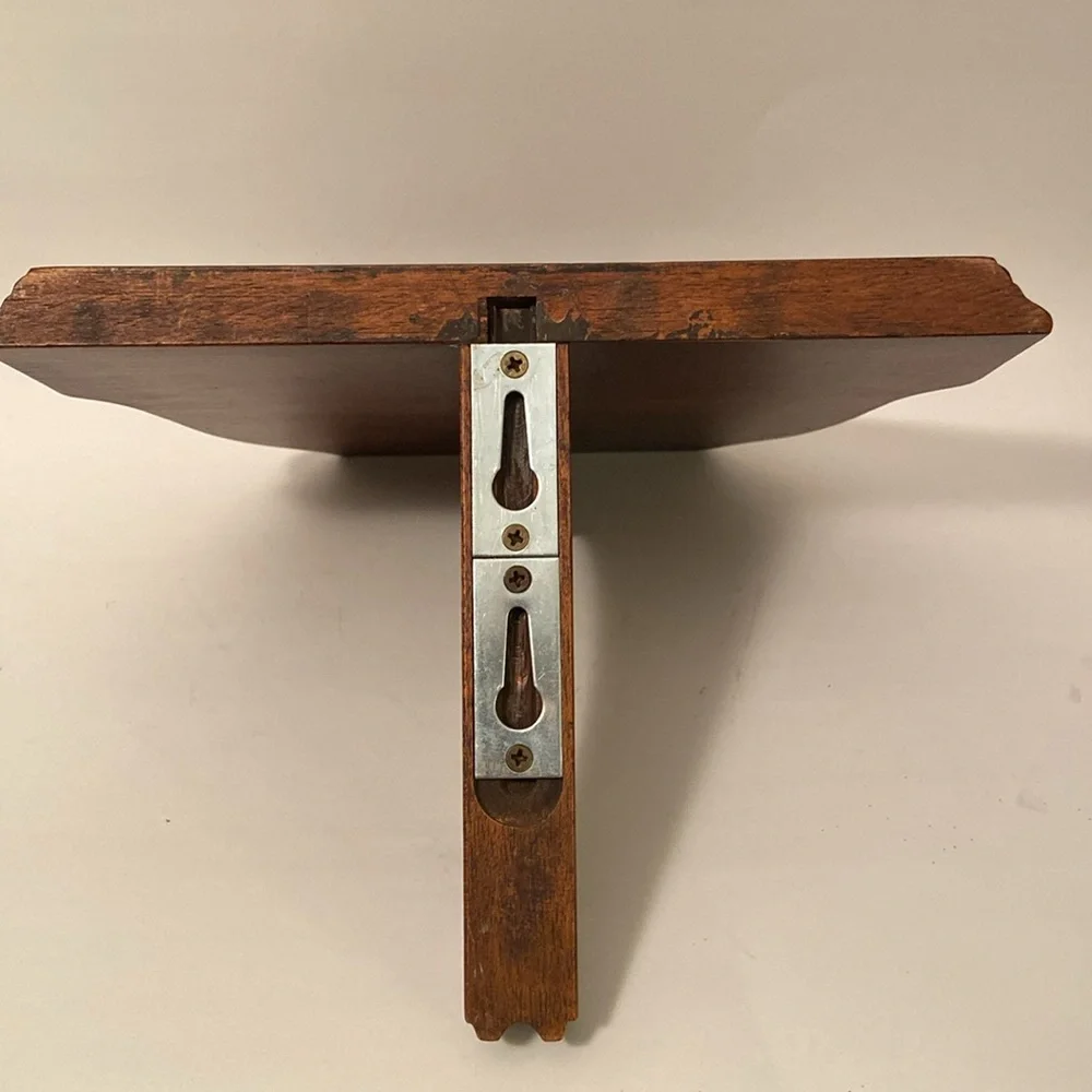 Small Solid Dark Tone Wooden Bracket 1 pc Display Shelf Wall Mounted